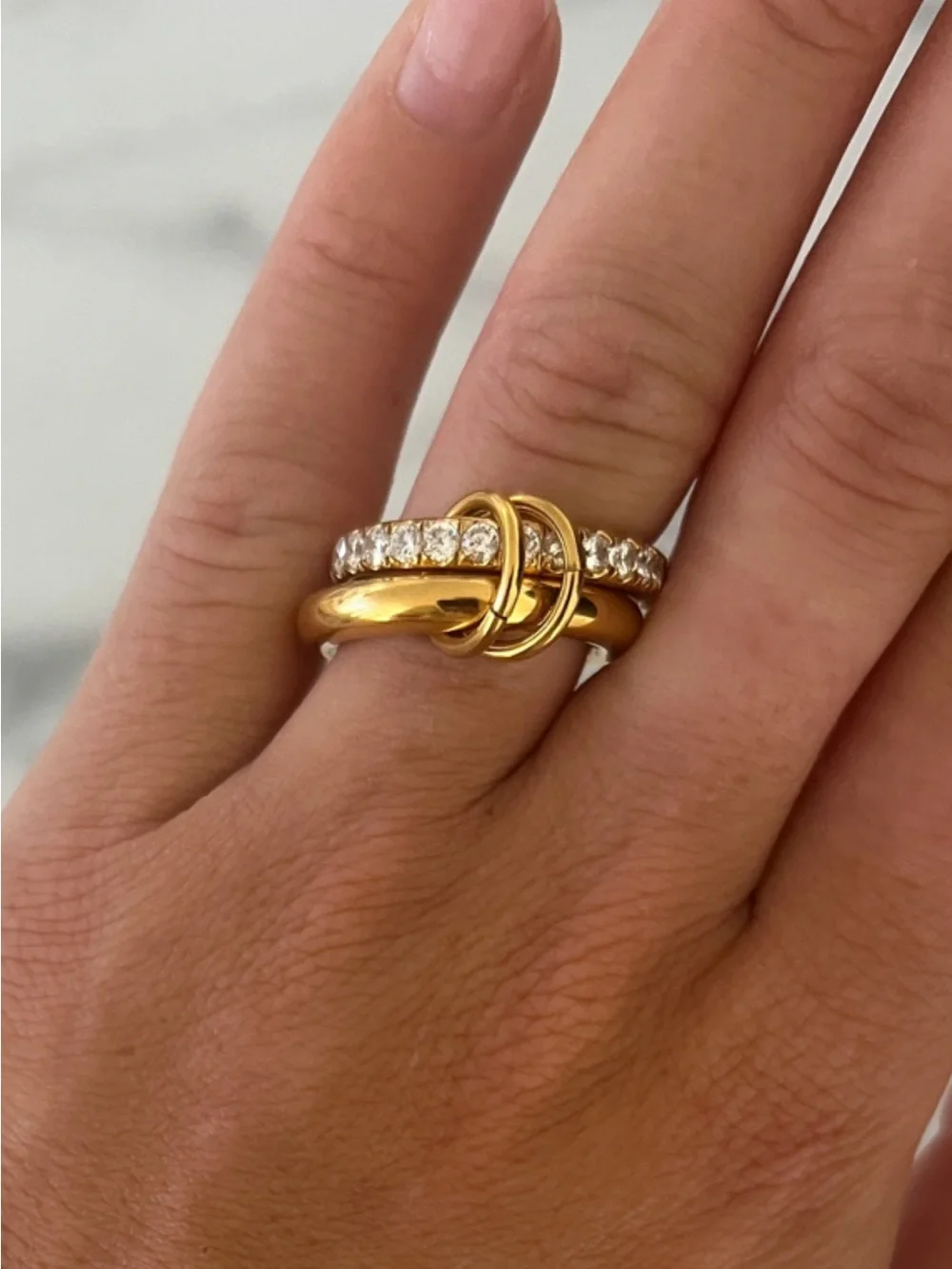 Chansutt water resistant stack ring / size 8
